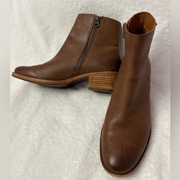 Women's Kork Ease Zip On Ankle Boot Mayten Tan Aztec Brown Leather Size 81/2M - Picture 5 of 9